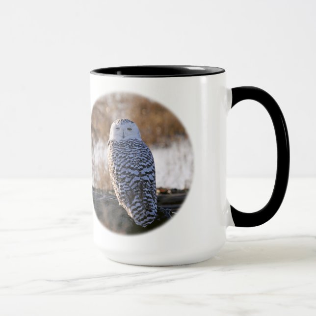 Snowy Owl Winking Mug (Right)