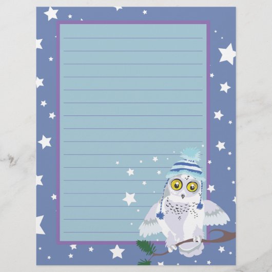 Snowy Owl~winter night (Front)