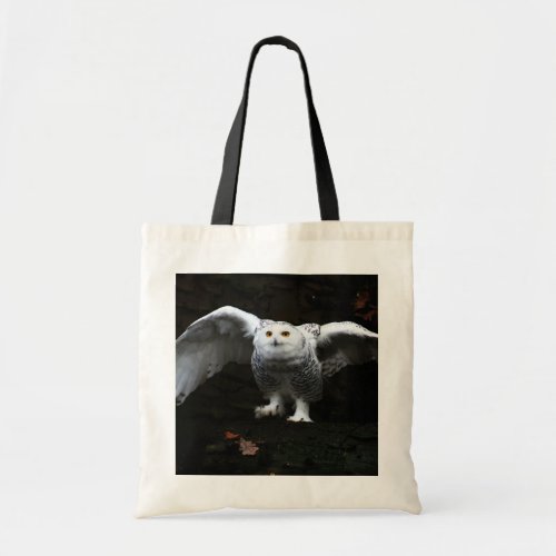 Snowy Owl With Open Wings btcna Tote Bag