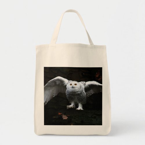 Snowy Owl With Open Wings gtcna Tote Bag