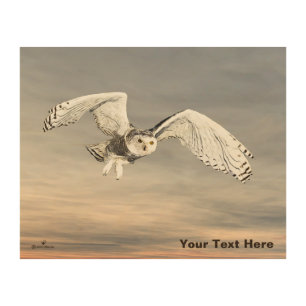 Snowy Owl Wood Wall Art
