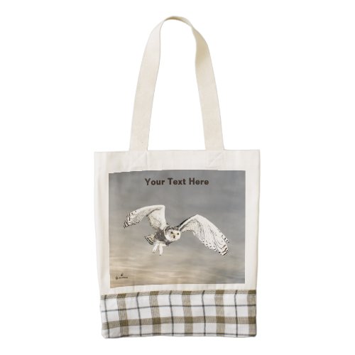 Snowy Owl Zazzle HEART Tote Bag