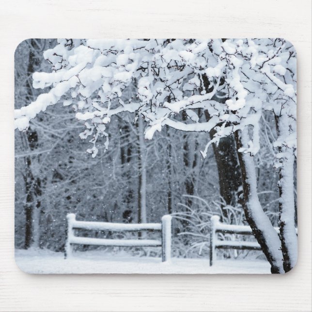 Snowy Paradise Mouse Pad (Front)