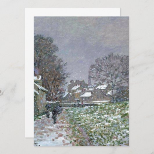 Snowy Path at Argenteuil (Front/Back)