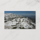 Snowy Peaks of Grand Teton Mountains I Photo Business Card