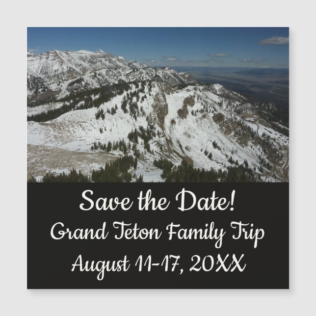 Snowy Peaks of Grand Teton Mountains I Photography (Front)