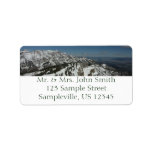 Snowy Peaks of Grand Teton Mountains I Photography Label