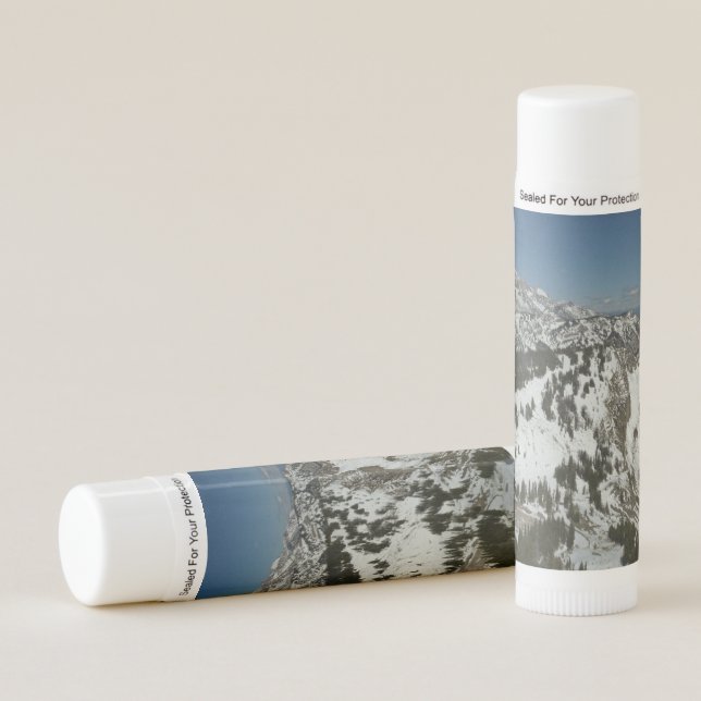 Snowy Peaks of Grand Teton Mountains I Photography Lip Balm (Front)