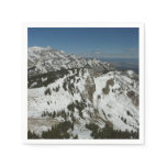 Snowy Peaks of Grand Teton Mountains I Photography Napkins