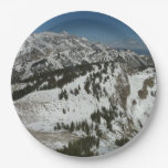 Snowy Peaks of Grand Teton Mountains I Photography Paper Plates