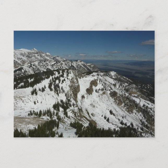 Snowy Peaks of Grand Teton Mountains I Photography Postcard (Front)