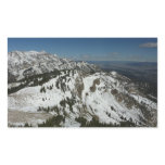 Snowy Peaks of Grand Teton Mountains I Photography Rectangular Sticker