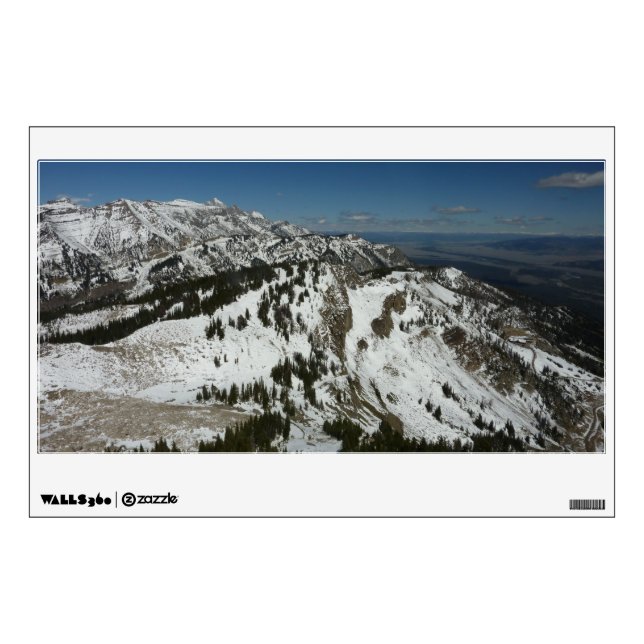 Snowy Peaks of Grand Teton Mountains I Photography Wall Decal (Front)