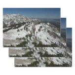 Snowy Peaks of Grand Teton Mountains I Photography Wrapping Paper Sheets