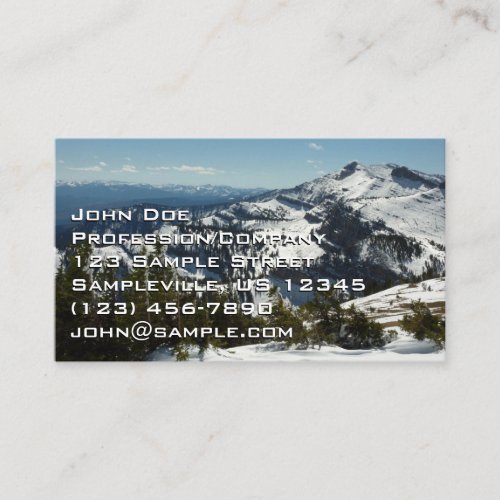 Snowy Peaks of Grand Teton Mountains II Photo Business Card