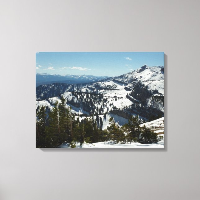 Snowy Peaks of Grand Teton Mountains II Photo Canvas Print (Front)