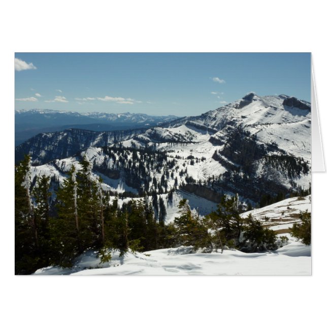 Snowy Peaks of Grand Teton Mountains II Photo Card (Front Horizontal)