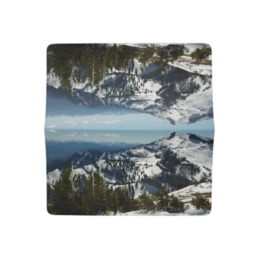 Snowy Peaks of Grand Teton Mountains II Photo Checkbook Cover (Open)
