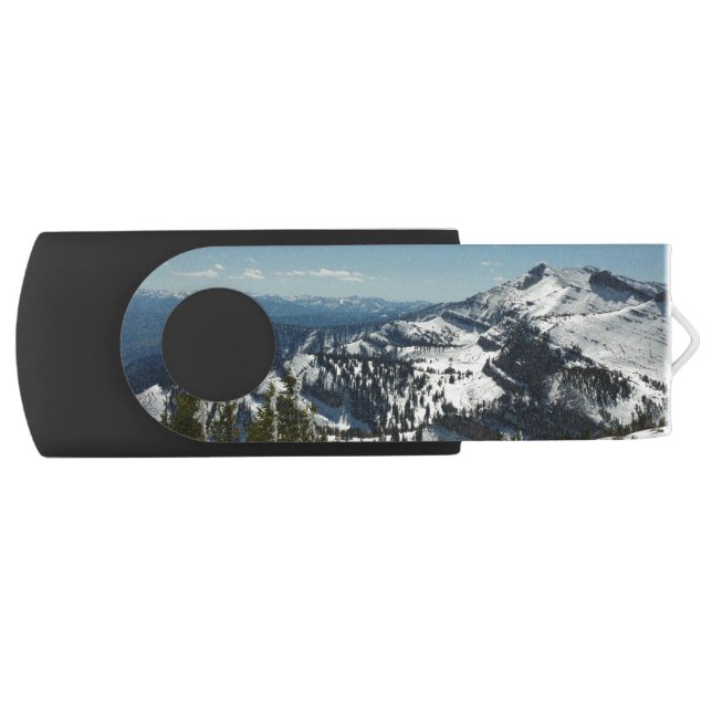 Snowy Peaks of Grand Teton Mountains II Photo Flash Drive (Front)