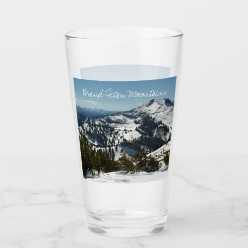 Snowy Peaks of Grand Teton Mountains II Photo Glass