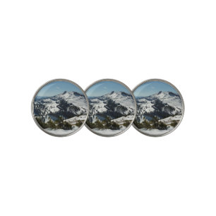 Snowy Peaks of Grand Teton Mountains II Photo Golf Ball Marker