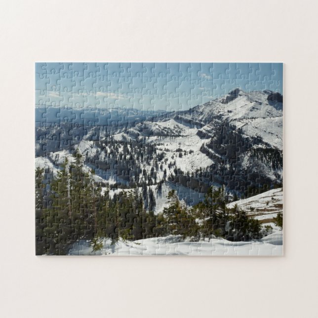 Snowy Peaks of Grand Teton Mountains II Photo Jigsaw Puzzle (Horizontal)
