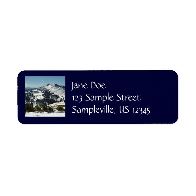 Snowy Peaks of Grand Teton Mountains II Photo Label (Front)
