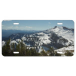 Snowy Peaks of Grand Teton Mountains II Photo License Plate