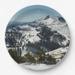Snowy Peaks of Grand Teton Mountains II Photo Paper Plate