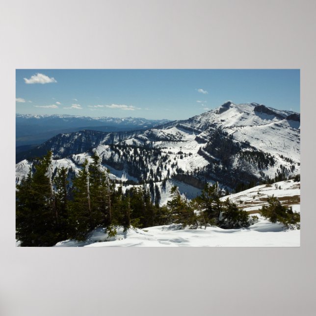 Snowy Peaks of Grand Teton Mountains II Photo Poster (Front)