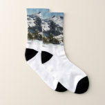 Snowy Peaks of Grand Teton Mountains II Photo Socks