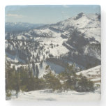 Snowy Peaks of Grand Teton Mountains II Photo Stone Coaster