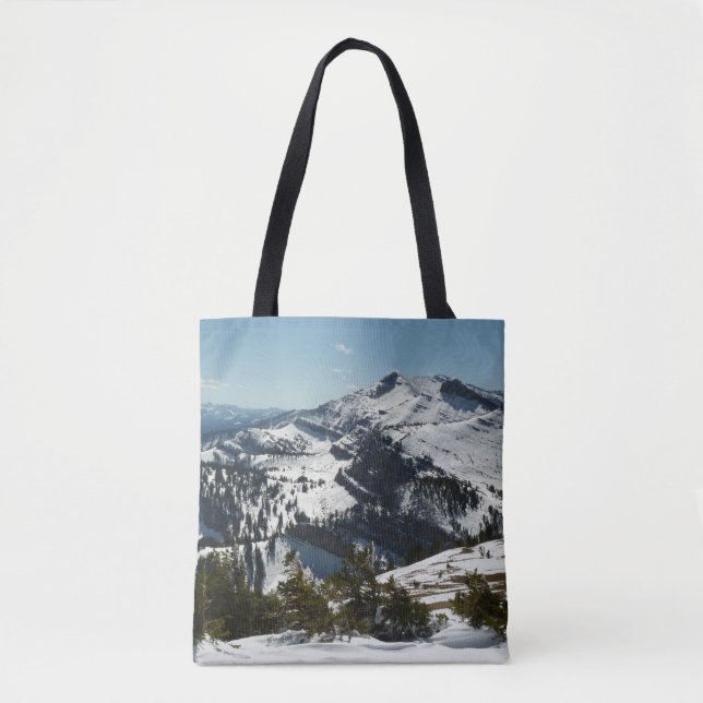 Snowy Peaks of Grand Teton Mountains II Photo Tote Bag (Front)