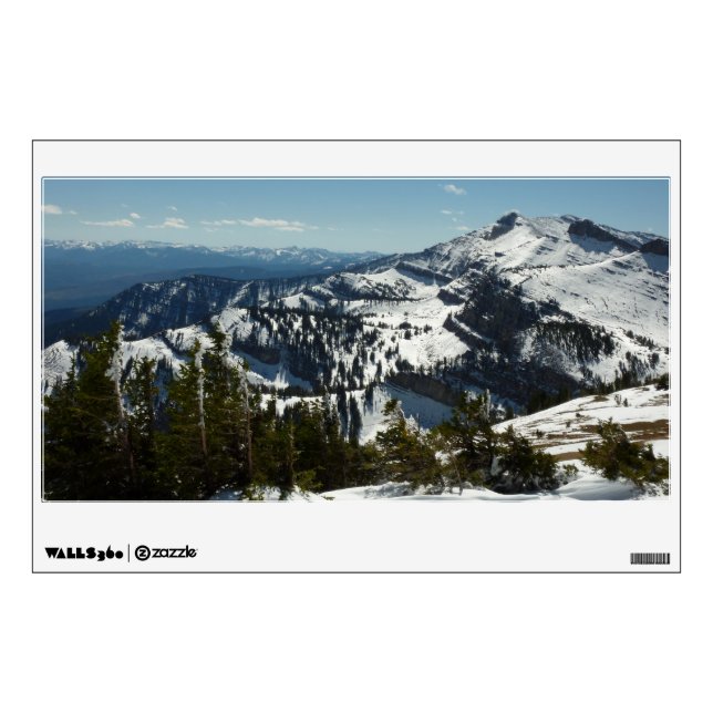 Snowy Peaks of Grand Teton Mountains II Photo Wall Decal (Front)