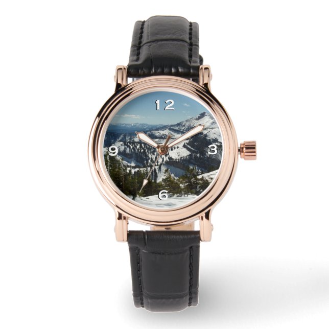 Snowy Peaks of Grand Teton Mountains II Photo Watch (Front)