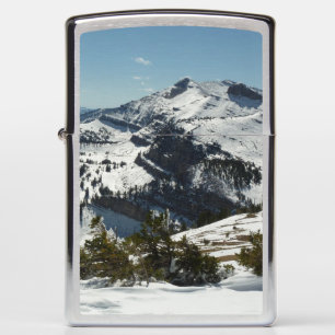 Snowy Peaks of Grand Teton Mountains II Photo Zippo Lighter