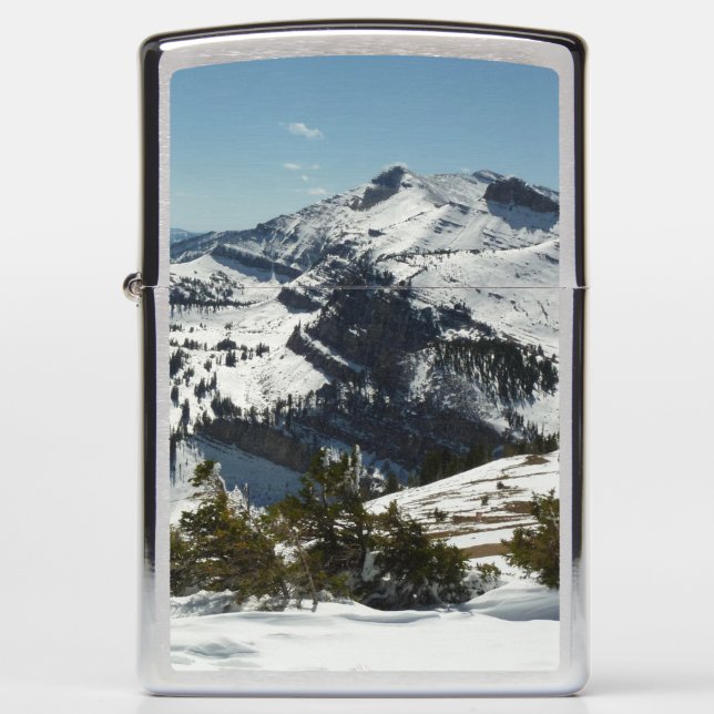 Snowy Peaks of Grand Teton Mountains II Photo Zippo Lighter (Front)
