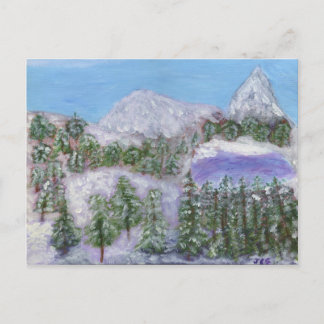 Snowy Peaks Postcard