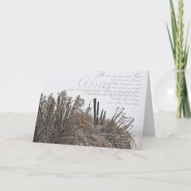 Snowy Photograph Christmas Card (Front)