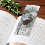 Snowy Pine Branch Bookmarks