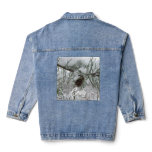 Snowy Pine Branch Denim Jacket