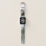 Snowy Pine Branch Winter Nature Photography Apple Watch Band