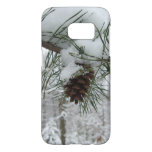 Snowy Pine Branch Winter Nature Photography Samsung Galaxy S7 Case