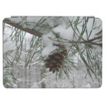 Snowy Pine Branch Winter Nature Photography iPad Air Cover