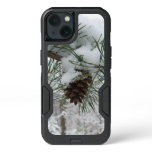 Snowy Pine Branch Winter Nature Photography iPhone 13 Case