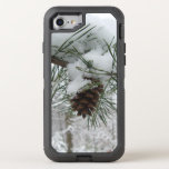 Snowy Pine Branch Winter Nature Photography OtterBox Defender iPhone SE/8/7 Case