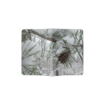 Snowy Pine Branch Winter Nature Photography Passport Holder