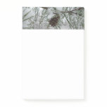 Snowy Pine Branch Winter Nature Photography Post-it Notes