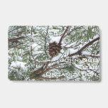 Snowy Pine Cone II Badge