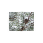 Snowy Pine Cone II Passport Holder